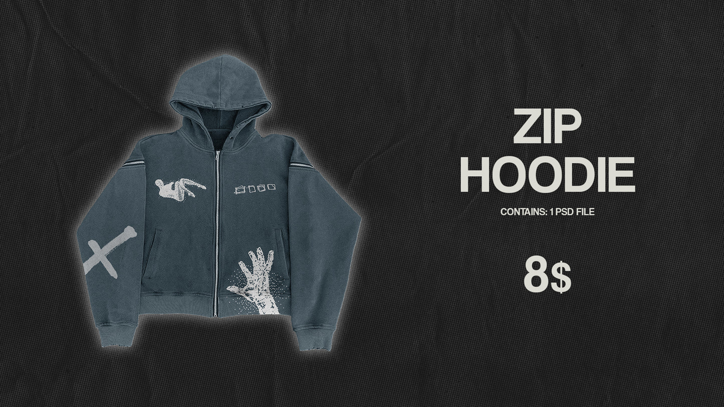 ZIP HOODIE MOCKUP